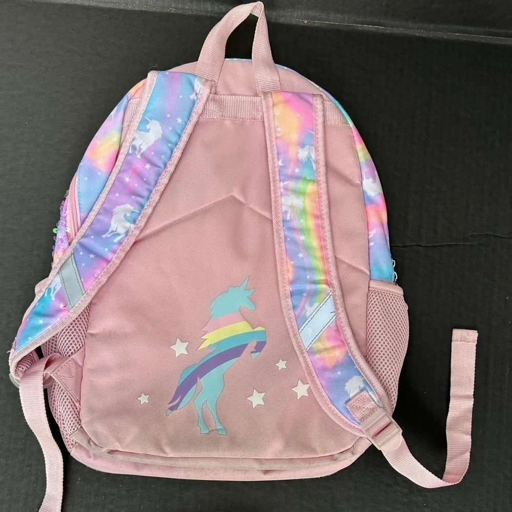 Sparkly Unicorn Kids Backpack - Pink and Multicolor